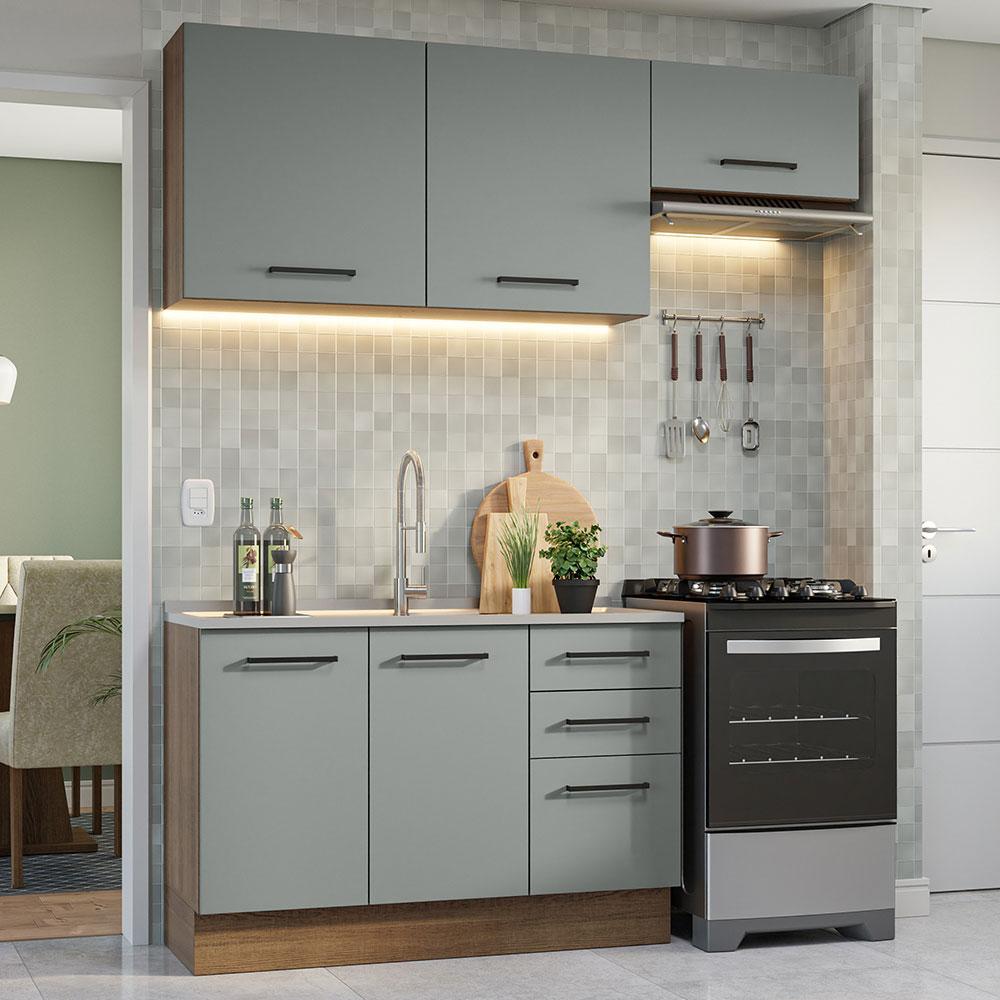 Foto 3 pulgar | Cocina Integral Completa Modular Madesa Agata 180cm Mg 09