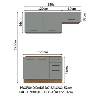 Foto 3 | Cocina Integral Completa Modular Madesa Agata 180cm Mg 09