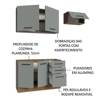 Foto 4 | Cocina Integral Completa Modular Madesa Agata 180cm Mg 09