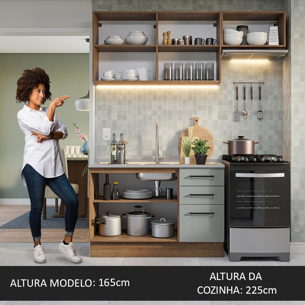 Foto 6 pulgar | Cocina Integral Completa Modular Madesa Agata 180cm Mg 09