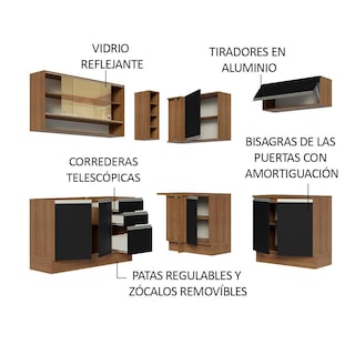 Foto 4 | Cocina Integral Completa Modular Madesa Glamy 349cm Mn 02