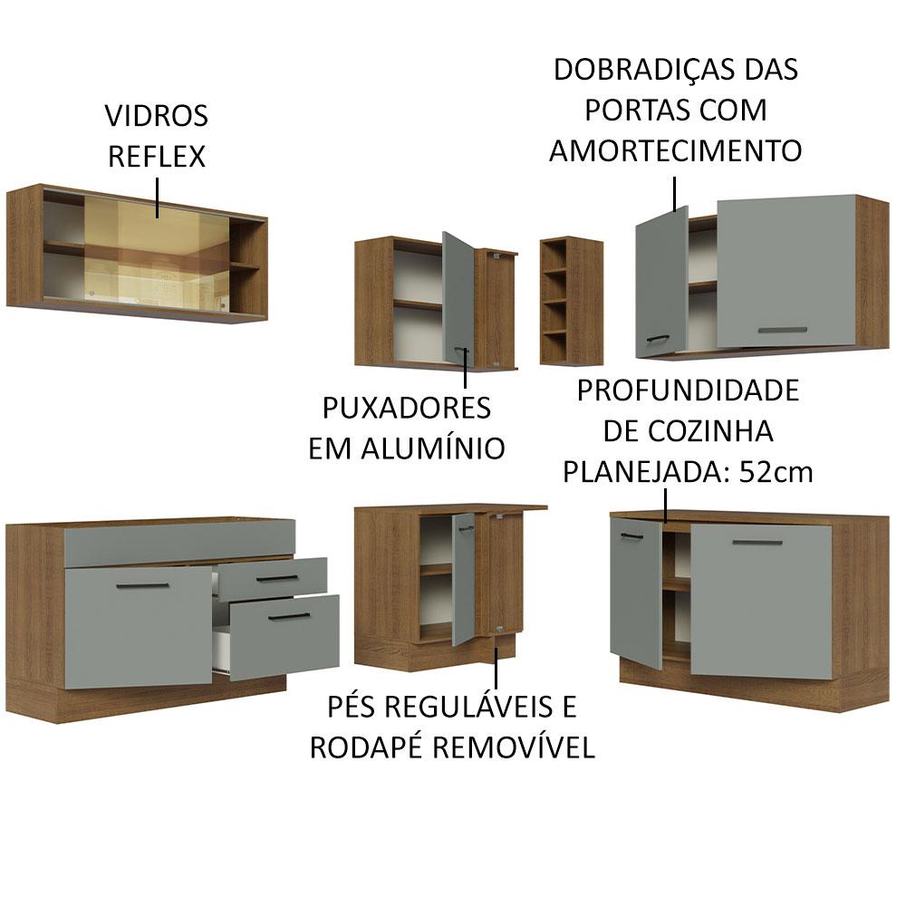 Foto 5 pulgar | Cocina Integral Completa Modular Madesa Agata 459cm Mg 01