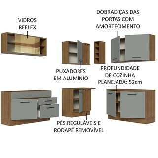 Foto 4 | Cocina Integral Completa Modular Madesa Agata 459cm Mg 01