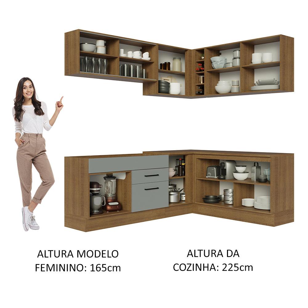 Foto 6 pulgar | Cocina Integral Completa Modular Madesa Agata 459cm Mg 01