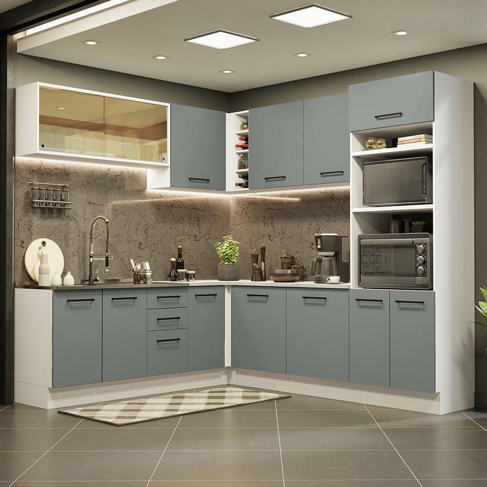 Foto 3 pulgar | Cocina Integral Completa Modular Madesa Agata 459cm Bg 01