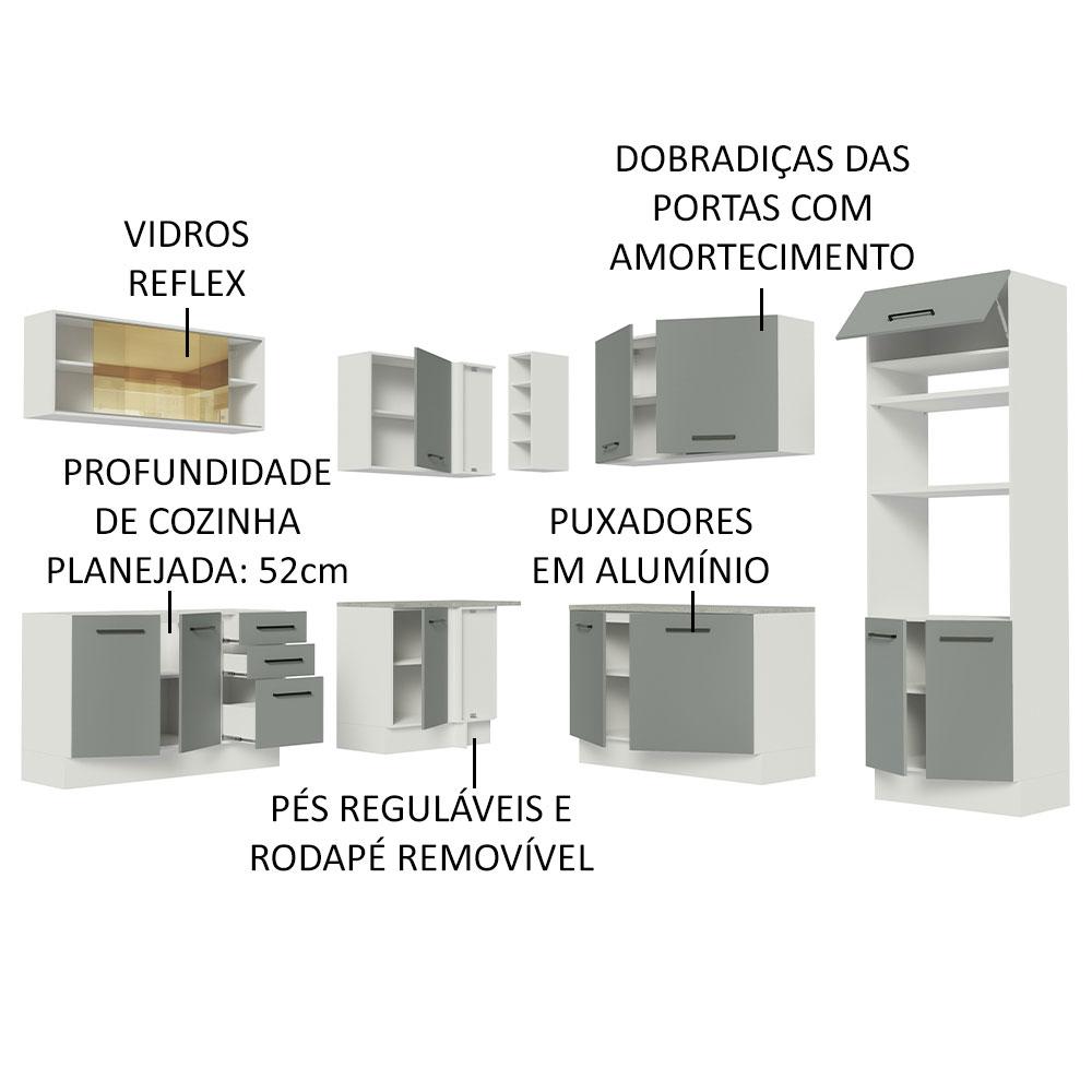 Foto 4 | Cocina Integral Completa Modular Madesa Agata 459cm Bg 01