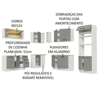 Foto 4 | Cocina Integral Completa Modular Madesa Agata 459cm Bg 01