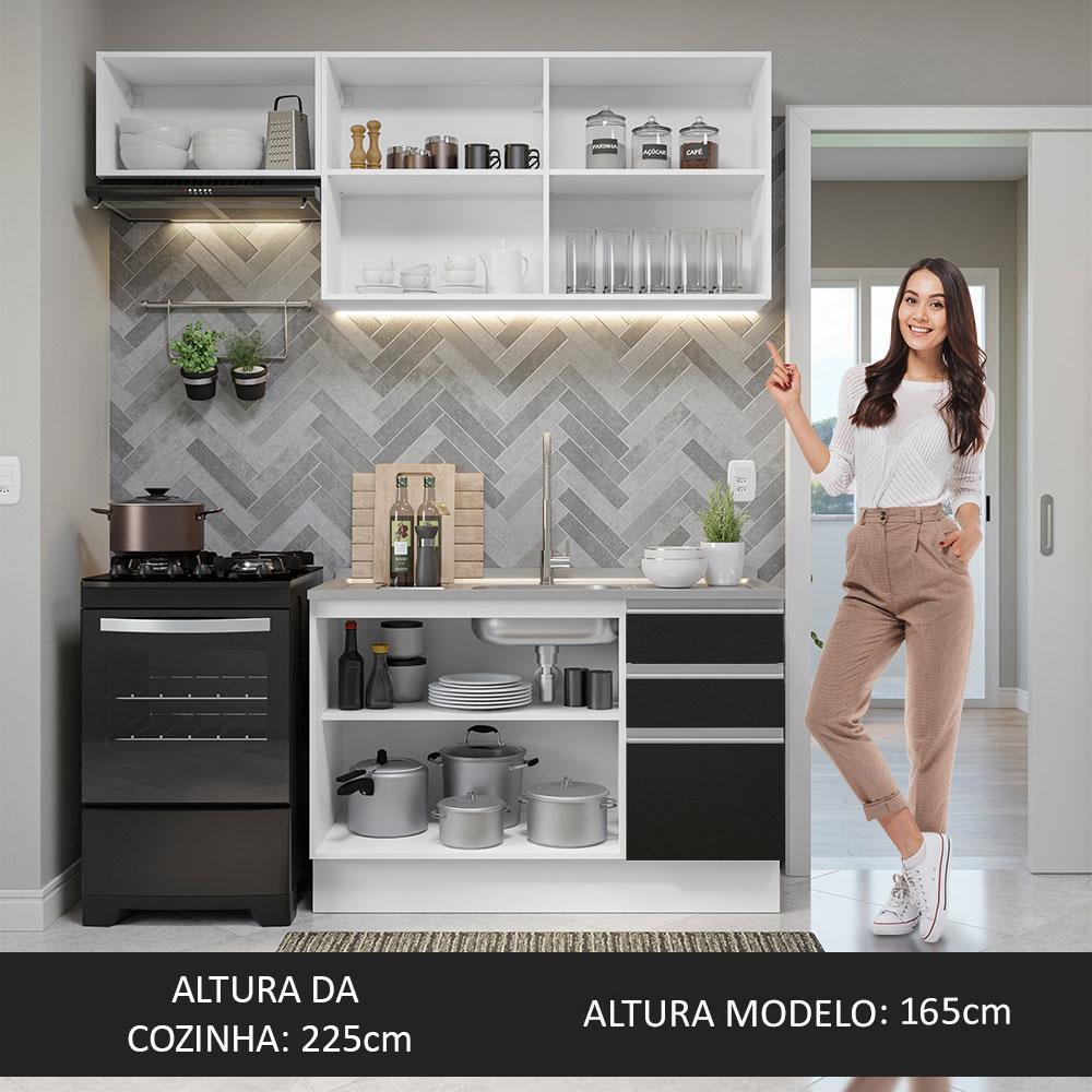 Foto 7 pulgar | Cocina Integral Completa Modular Madesa Glamy 180cm Bn 09