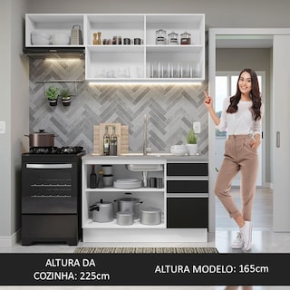 Foto 6 | Cocina Integral Completa Modular Madesa Glamy 180cm Bn 09