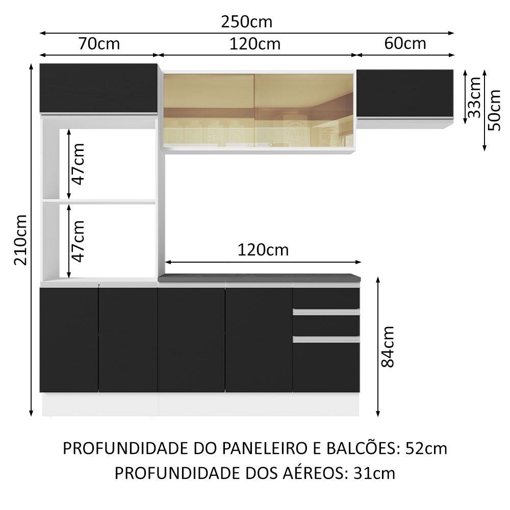 Foto 4 pulgar | Cocina Integral Completa Modular Madesa Acordes 250cm Bn 04