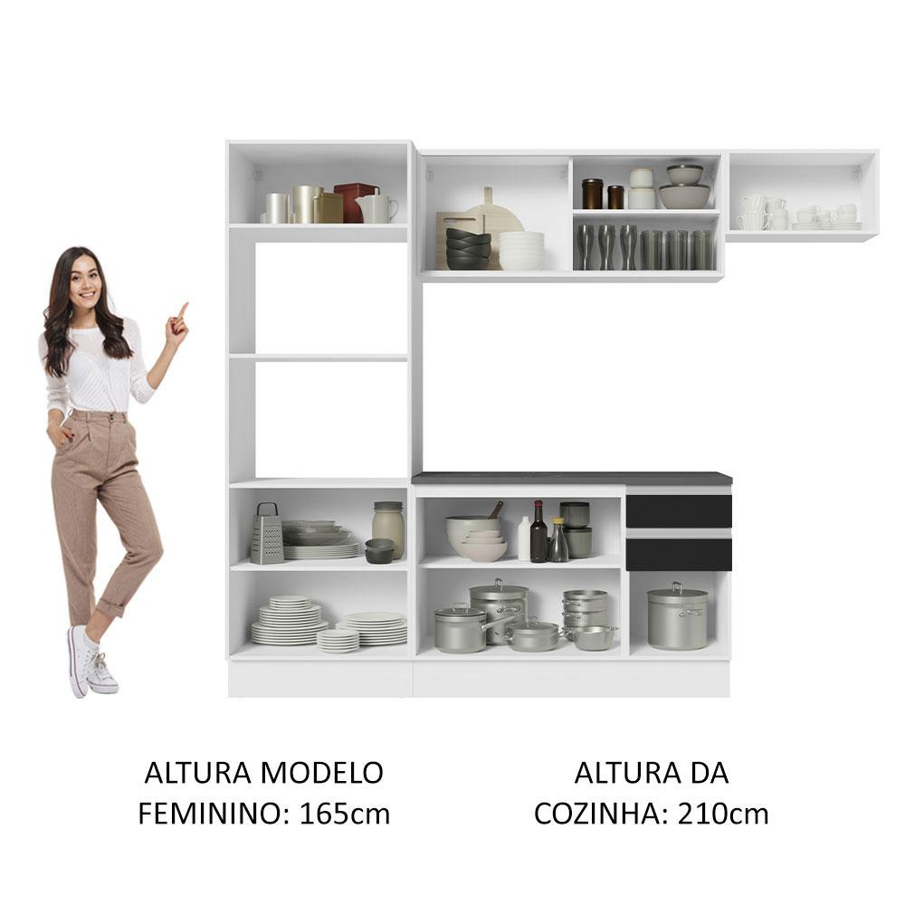Foto 6 pulgar | Cocina Integral Completa Modular Madesa Acordes 250cm Bn 04