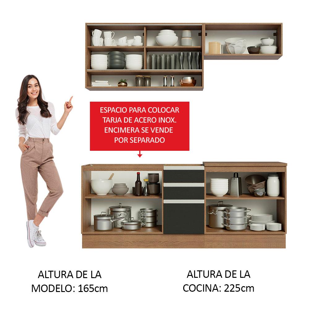 Foto 6 pulgar | Cocina Integral Completa Modular Madesa Glamy 200cm Mn 03