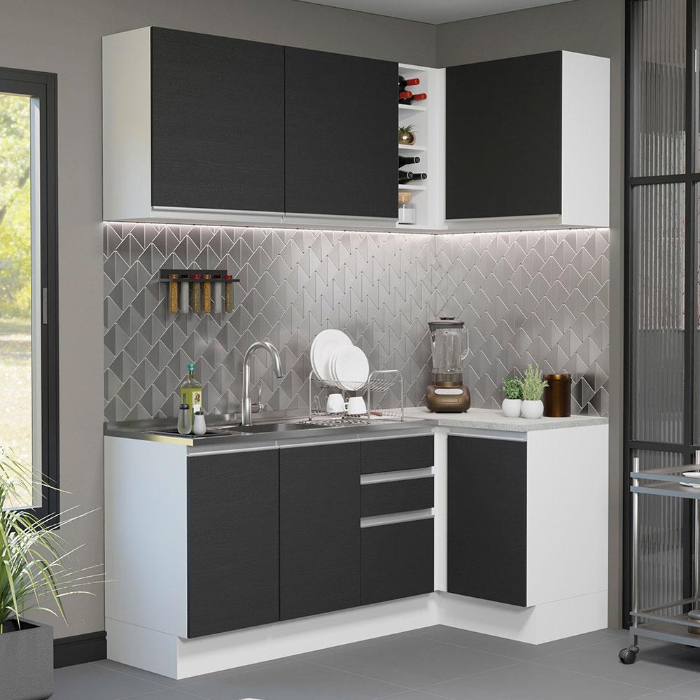 Foto 3 pulgar | Cocina Integral Completa Modular Madesa Glamy 269cm Bn 01