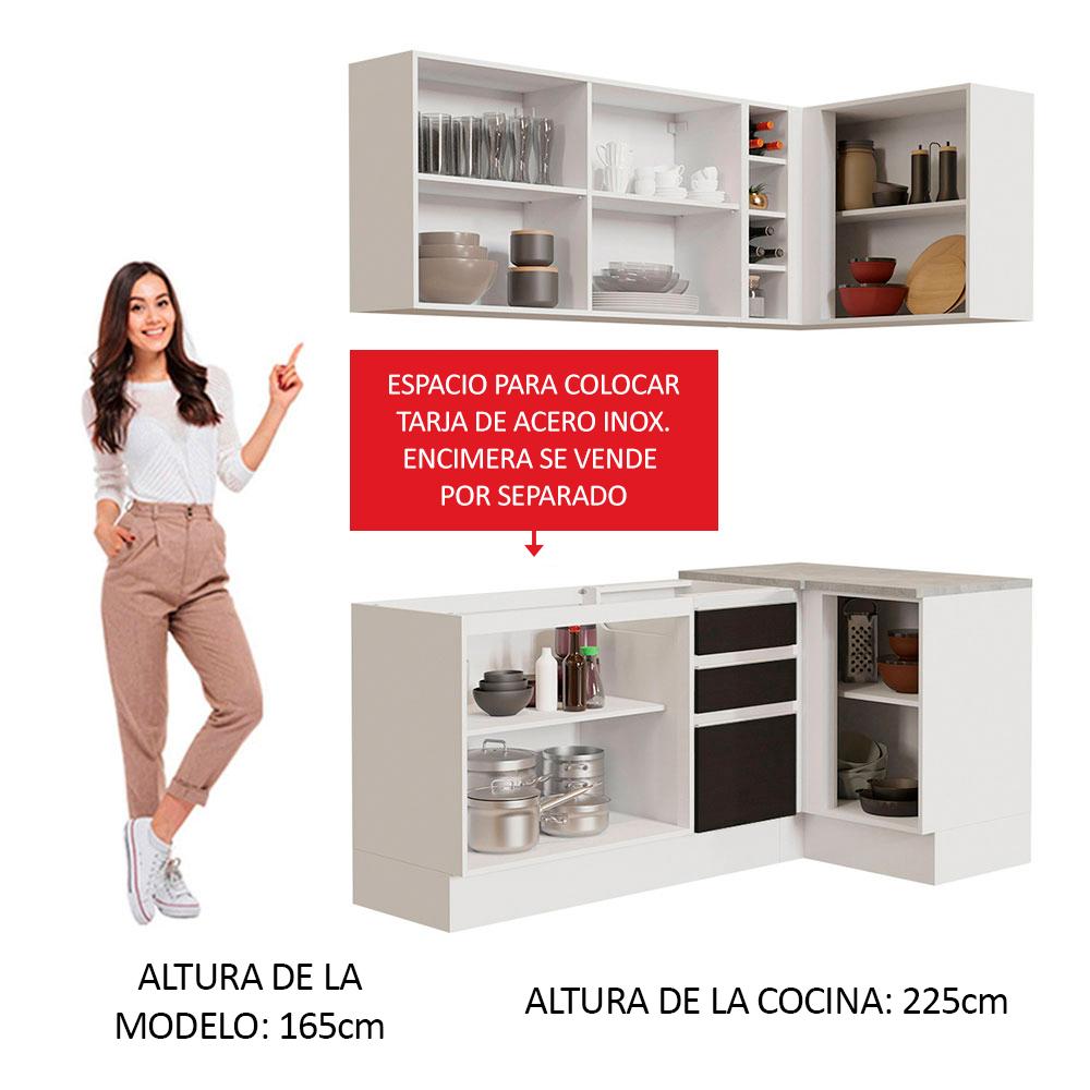 Foto 6 pulgar | Cocina Integral Completa Modular Madesa Glamy 269cm Bn 01