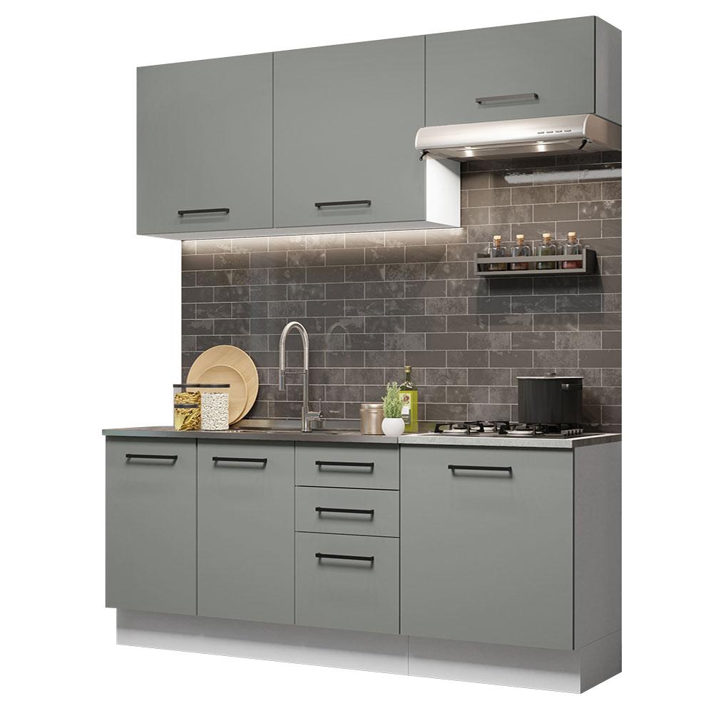 Foto 2 pulgar | Cocina Integral Completa Modular Madesa Agata 180cm Bg