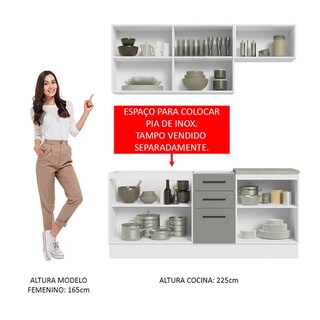 Foto 5 | Cocina Integral Completa Modular Madesa Agata 180cm Bg