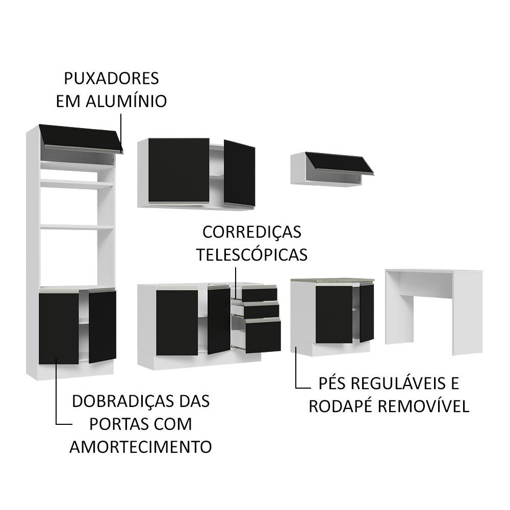 Foto 5 pulgar | Cocina Integral Completa Modular Madesa Glamy 315cm Bn 02