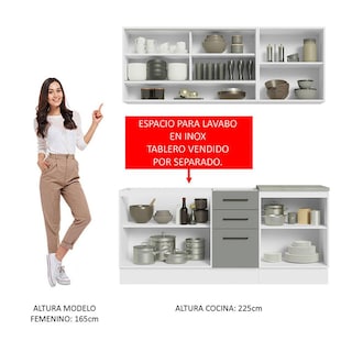 Foto 5 | Cocina Integral Completa Modular Madesa Agata 180cm Bg 02
