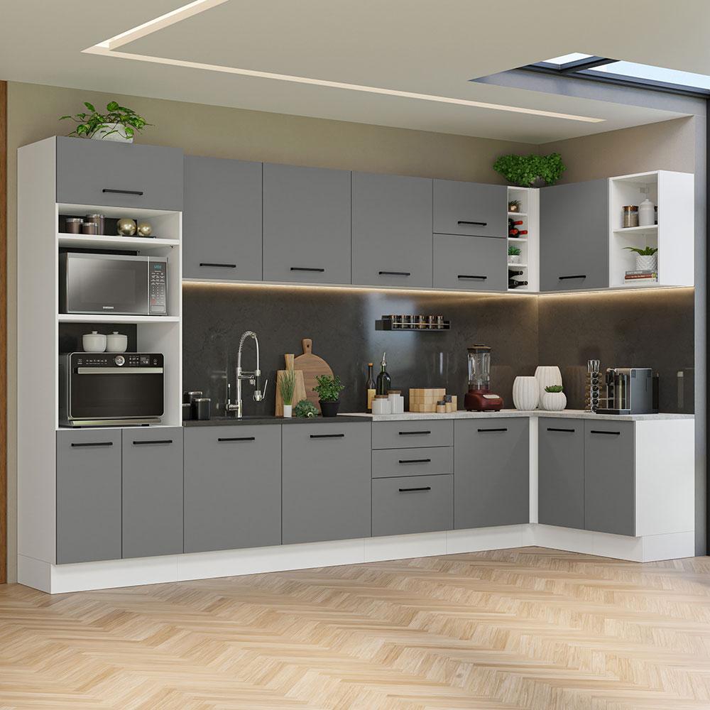 Foto 3 pulgar | Cocina Integral Completa Modular Madesa Agata 499cm Bg 01