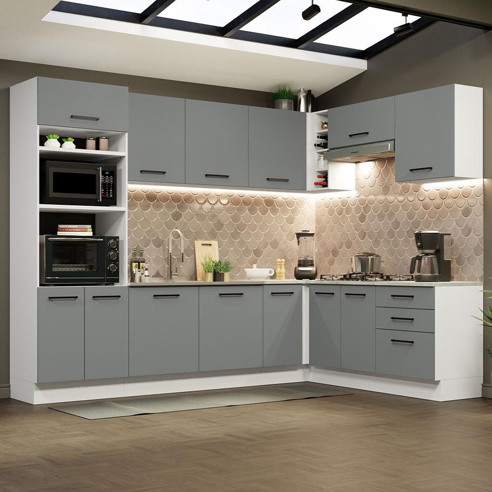 Foto 3 pulgar | Cocina Integral Completa Modular Madesa Agata 479cm Bg 01