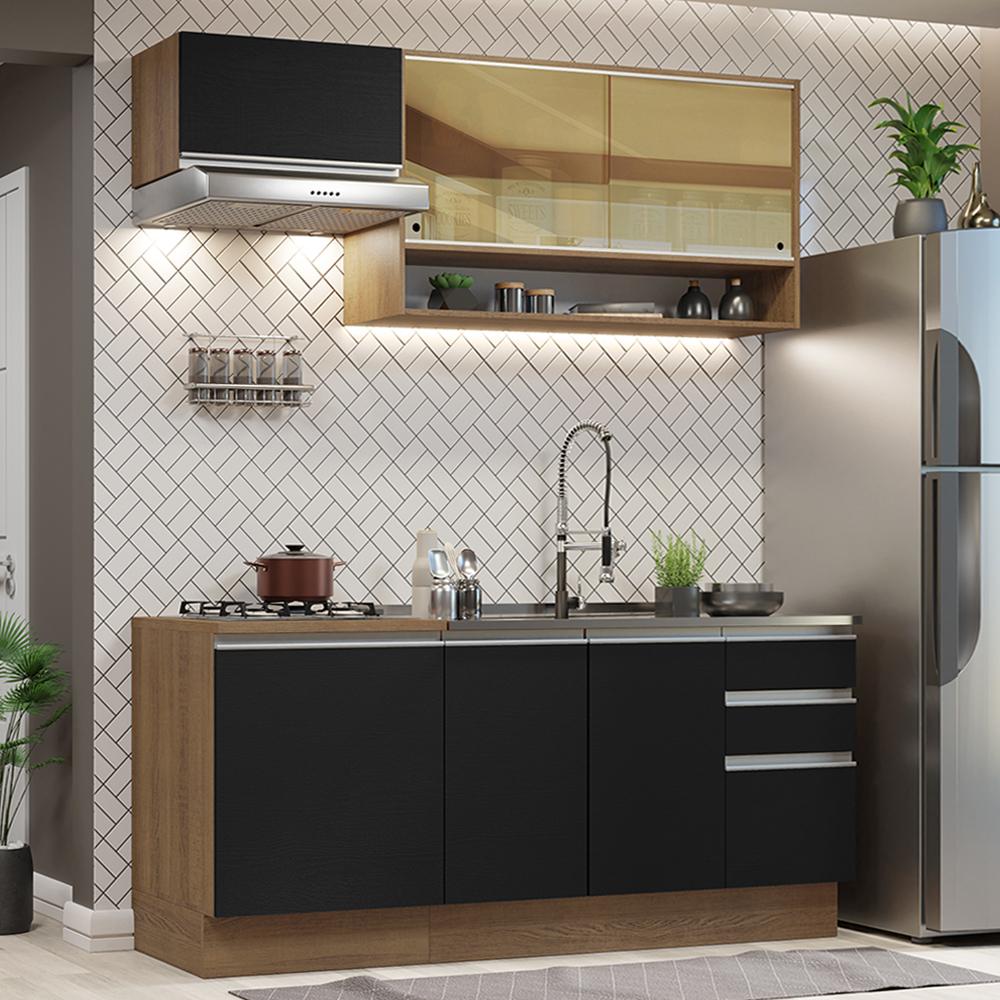 Foto 3 pulgar | Cocina Integral Completa Modular Madesa Glamy 180cm Mn 08