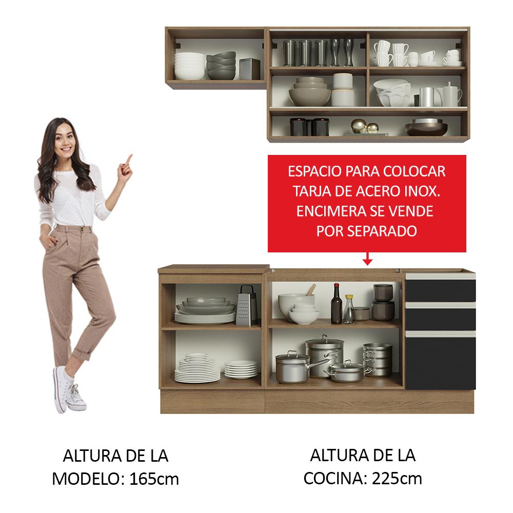 Foto 6 pulgar | Cocina Integral Completa Modular Madesa Glamy 180cm Mn 08