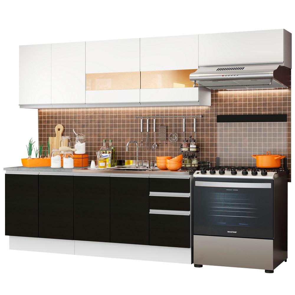 Foto 2 pulgar | Cocina Integral Completa Modular Madesa Marcela 280cm Bn 03