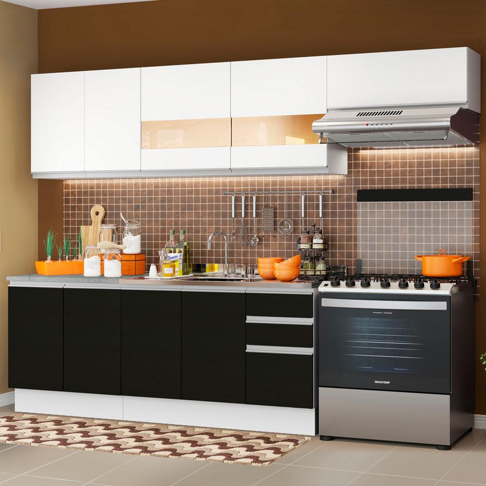 Foto 3 pulgar | Cocina Integral Completa Modular Madesa Marcela 280cm Bn 03