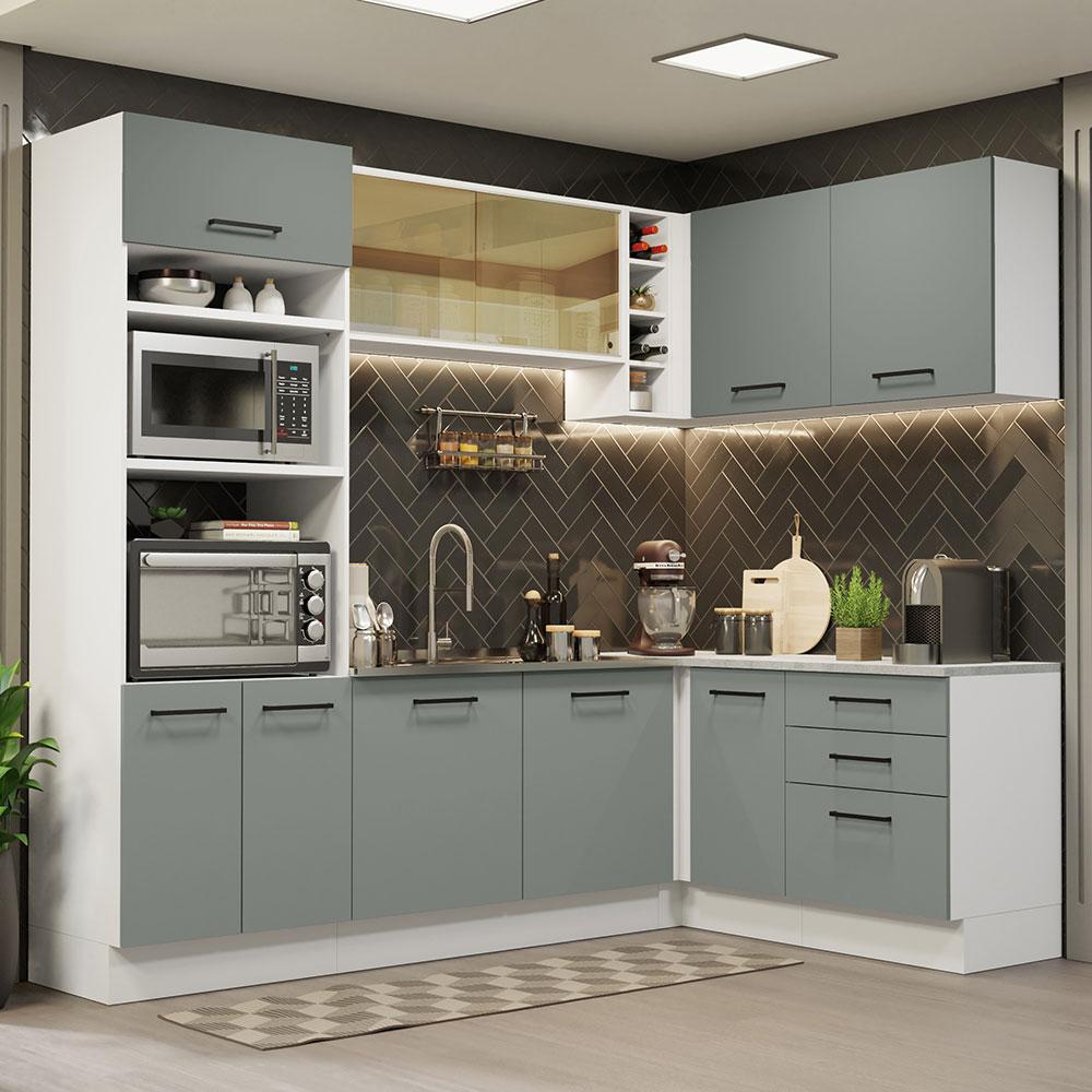 Foto 3 pulgar | Cocina Integral Completa Modular Madesa Agata 399cm Bg 01
