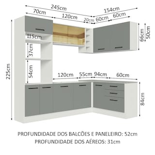 Foto 3 | Cocina Integral Completa Modular Madesa Agata 399cm Bg 01