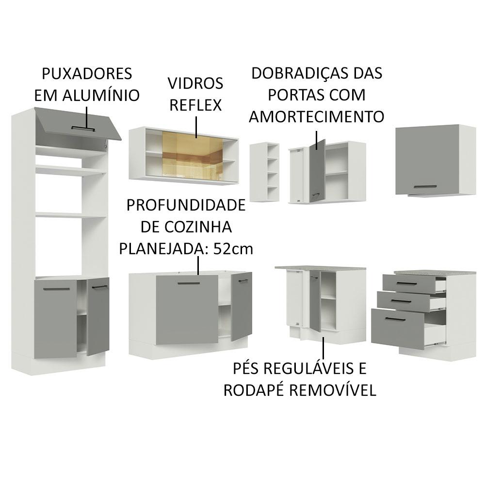 Foto 5 pulgar | Cocina Integral Completa Modular Madesa Agata 399cm Bg 01
