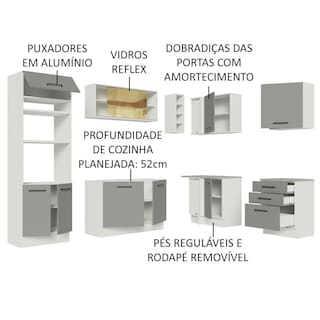 Foto 4 | Cocina Integral Completa Modular Madesa Agata 399cm Bg 01