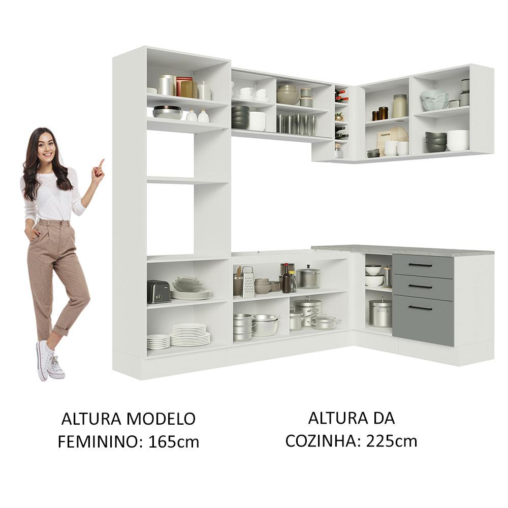 Foto 6 pulgar | Cocina Integral Completa Modular Madesa Agata 399cm Bg 01