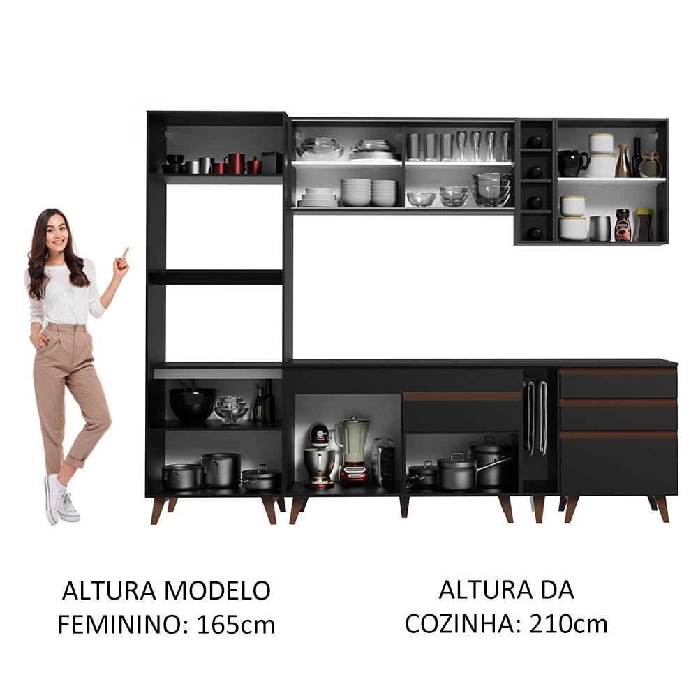 Foto 6 pulgar | Cocina Integral Completa Modular Madesa Reims 270cm Nn 01