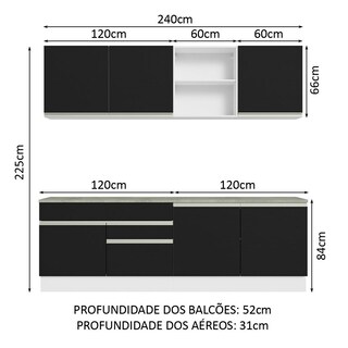 Foto 3 | Cocina Integral Completa Modular Madesa Glamy 240cm