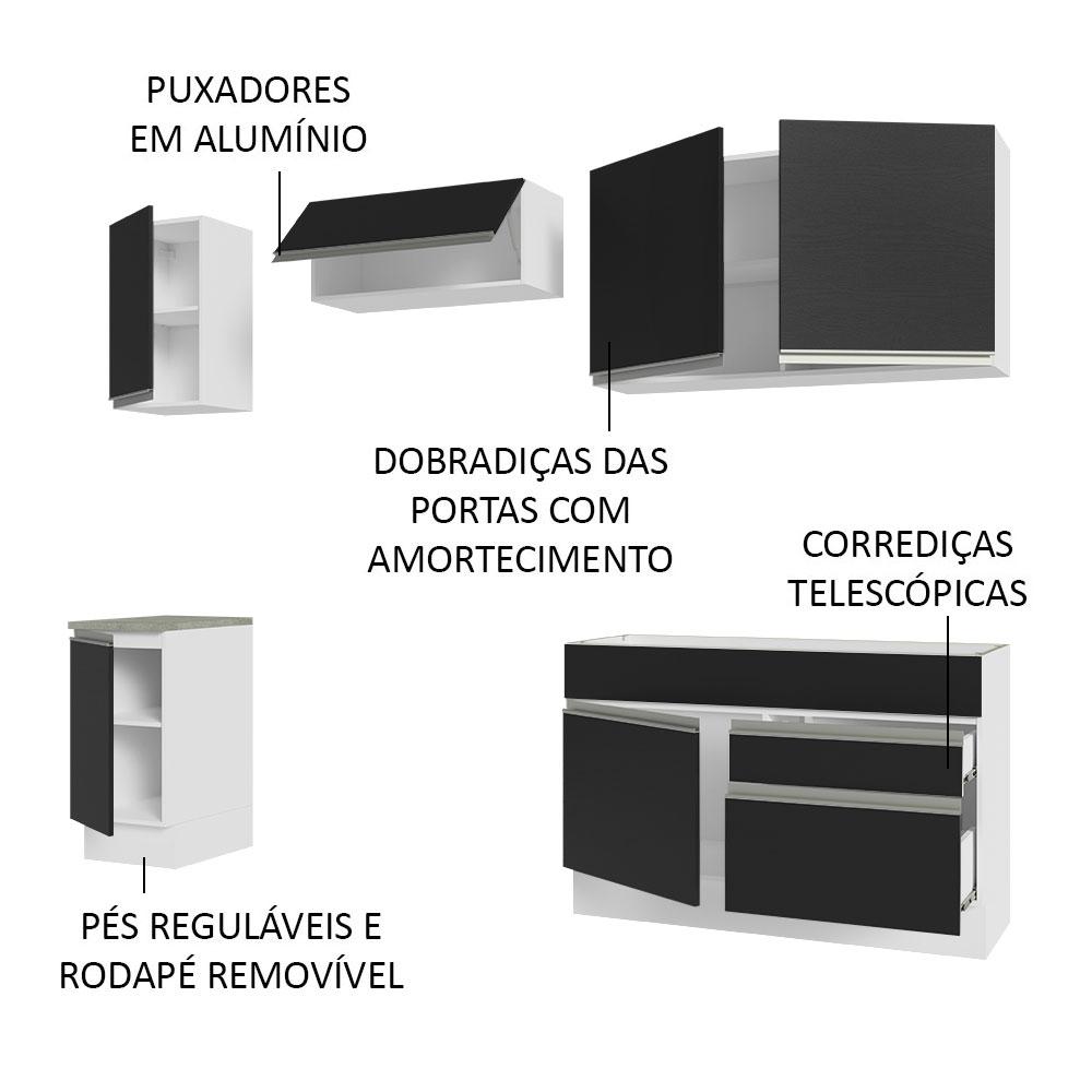 Foto 5 pulgar | Cocina Integral Completa Modular Madesa Glamy 240cm