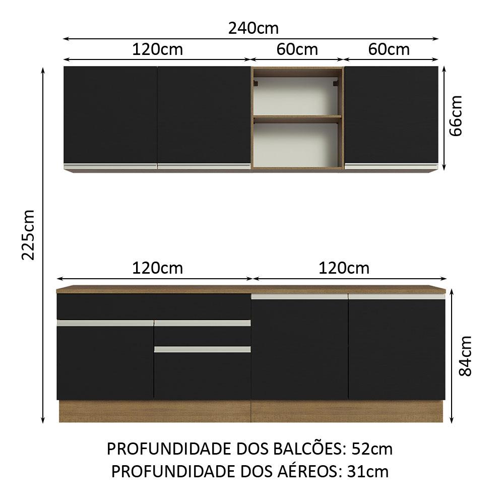 Foto 3 | Cocina Integral Completa Modular Madesa Glamy 240cm