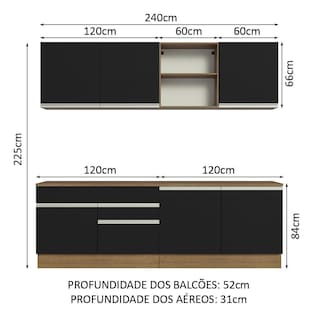 Foto 3 | Cocina Integral Completa Modular Madesa Glamy 240cm