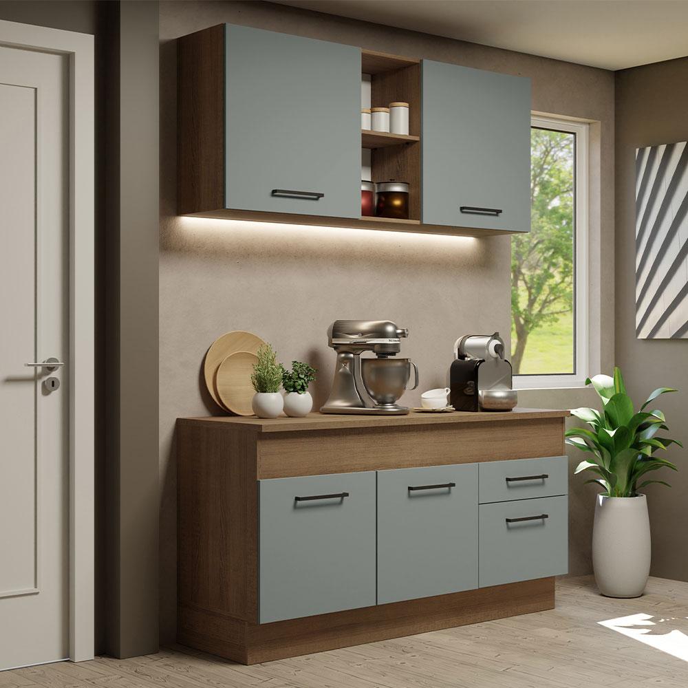 Foto 3 pulgar | Cocina Integral Completa Modular Madesa Agata 150cm Mg 01