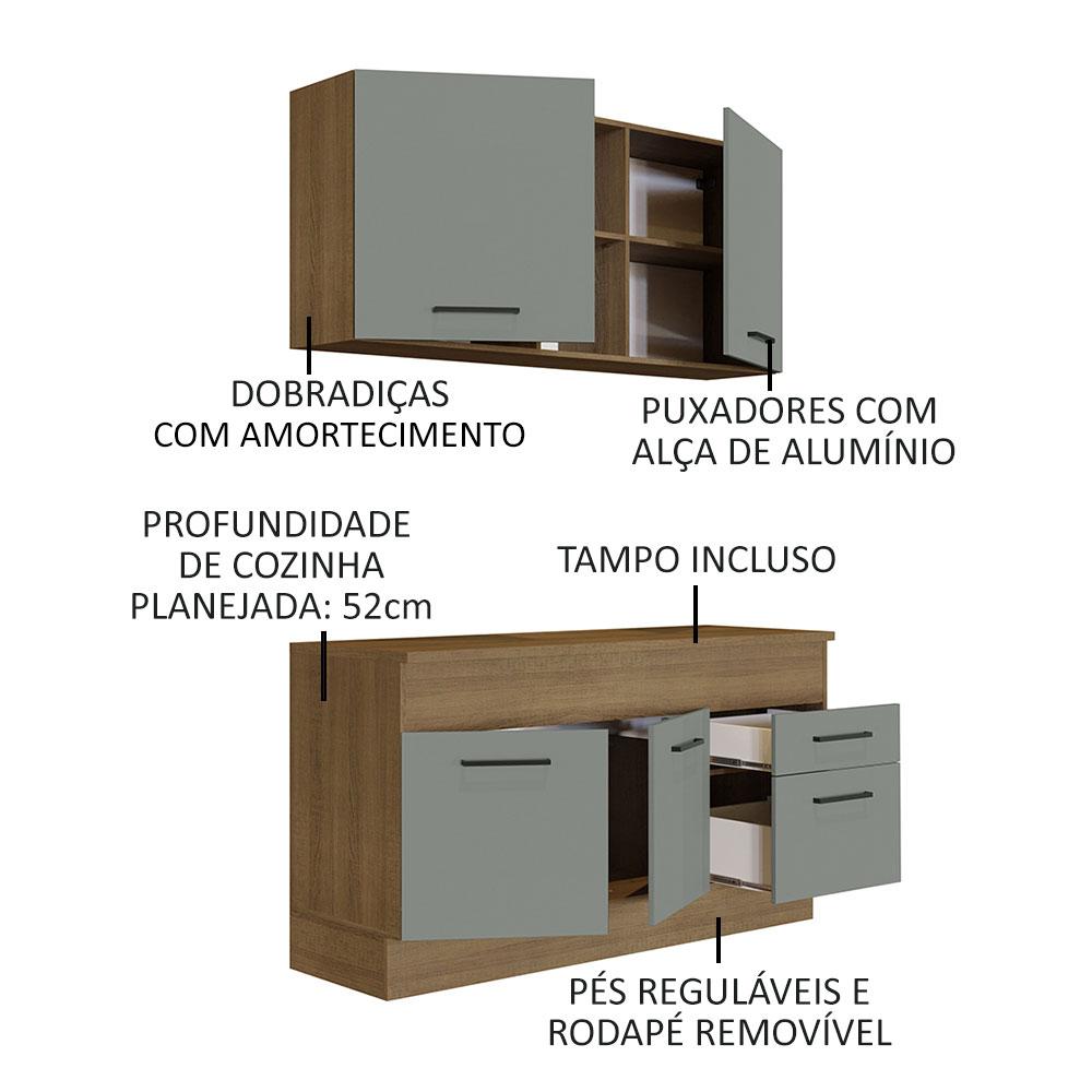 Foto 5 pulgar | Cocina Integral Completa Modular Madesa Agata 150cm Mg 01