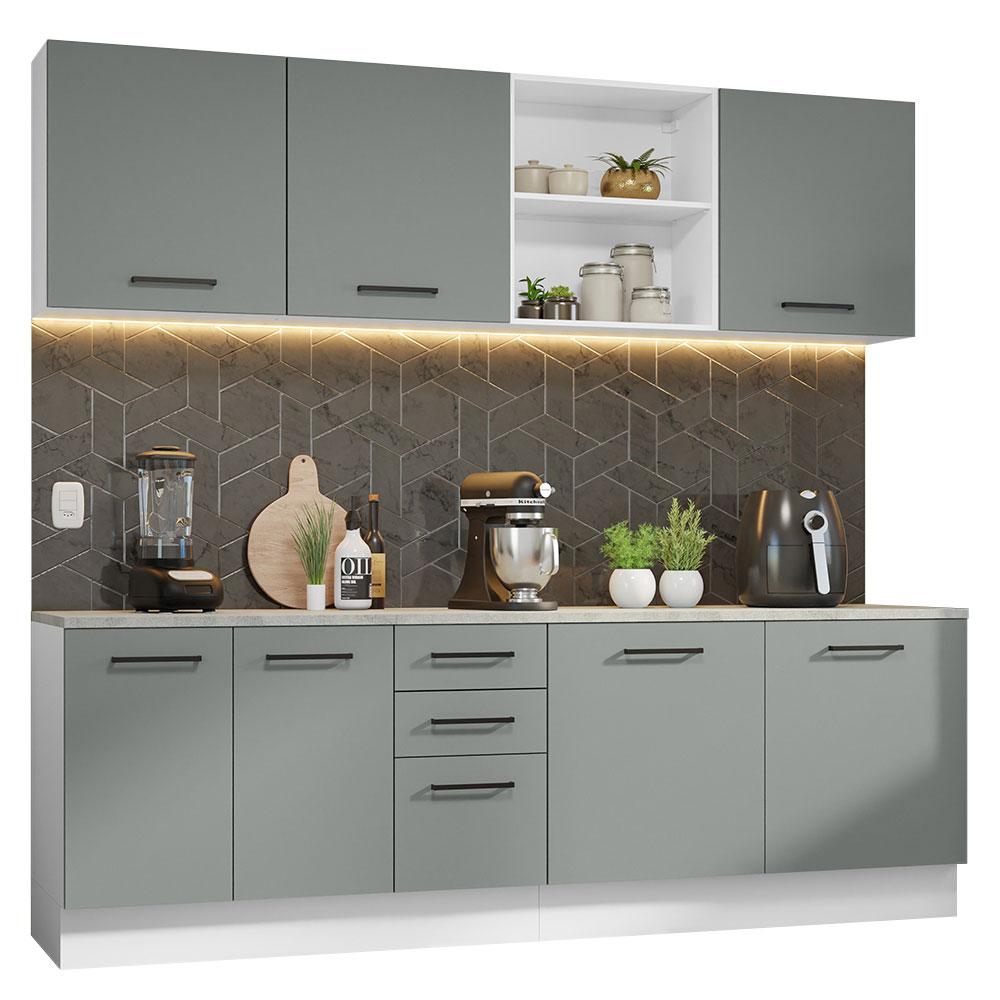 Foto 2 pulgar | Cocina Integral Completa Modular Madesa Agata 240cm Mg 02