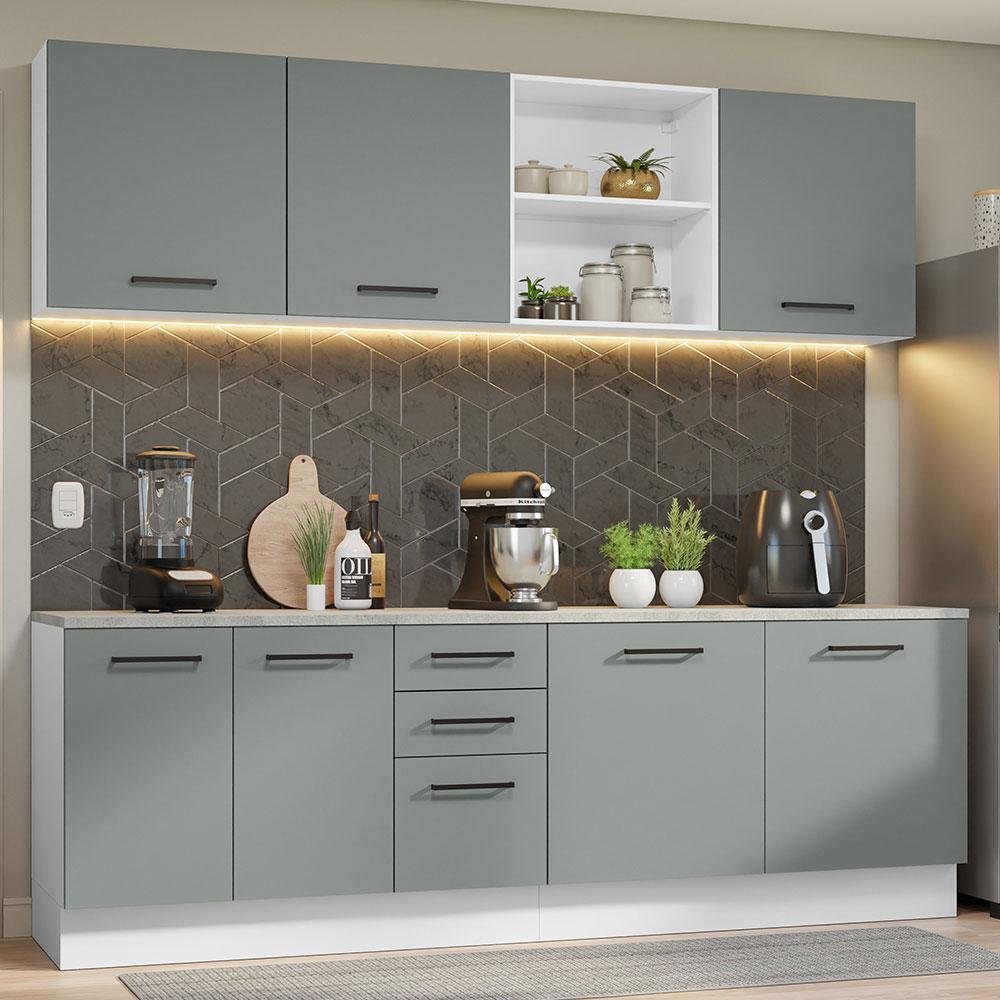 Foto 3 pulgar | Cocina Integral Completa Modular Madesa Agata 240cm Mg 02