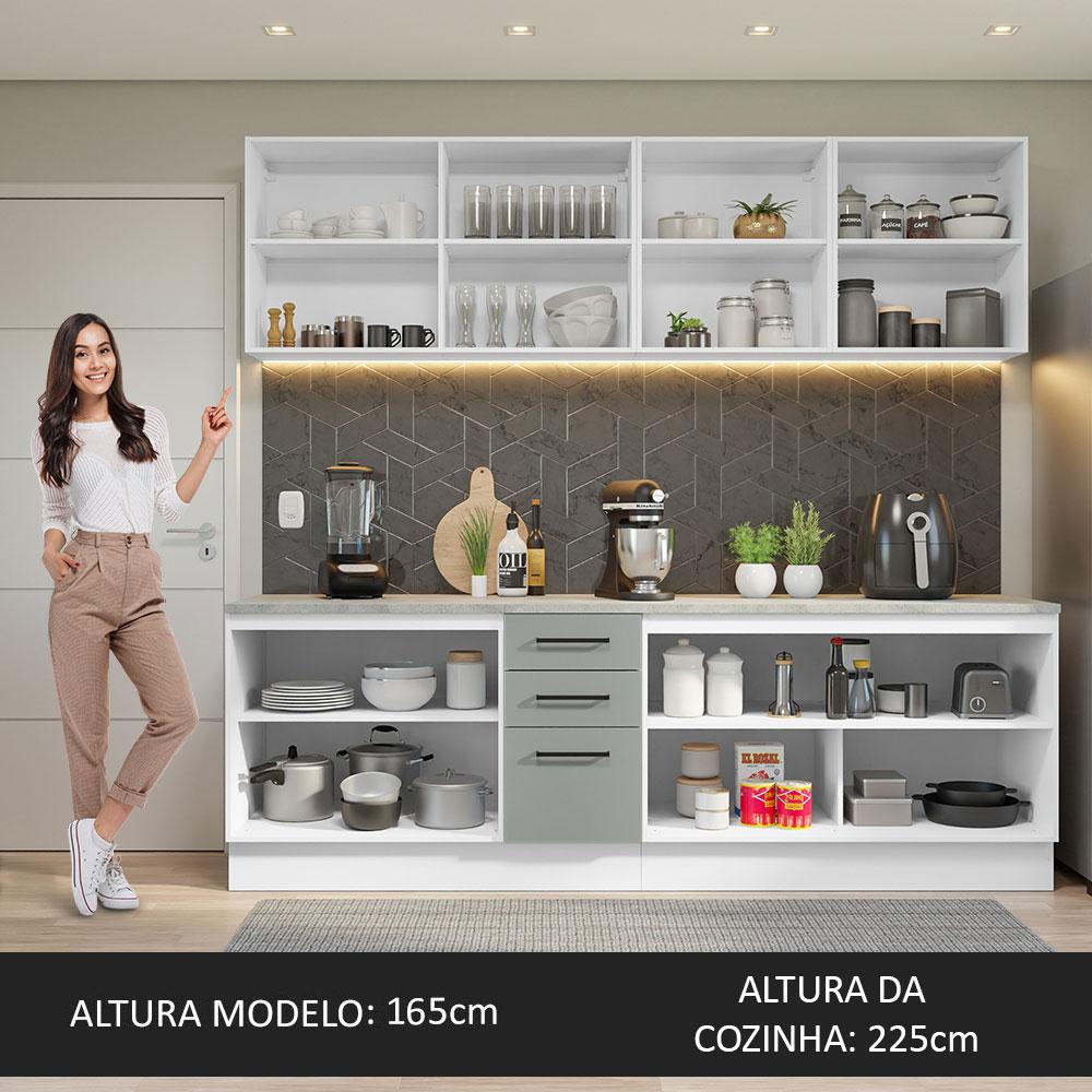 Foto 6 pulgar | Cocina Integral Completa Modular Madesa Agata 240cm Mg 02
