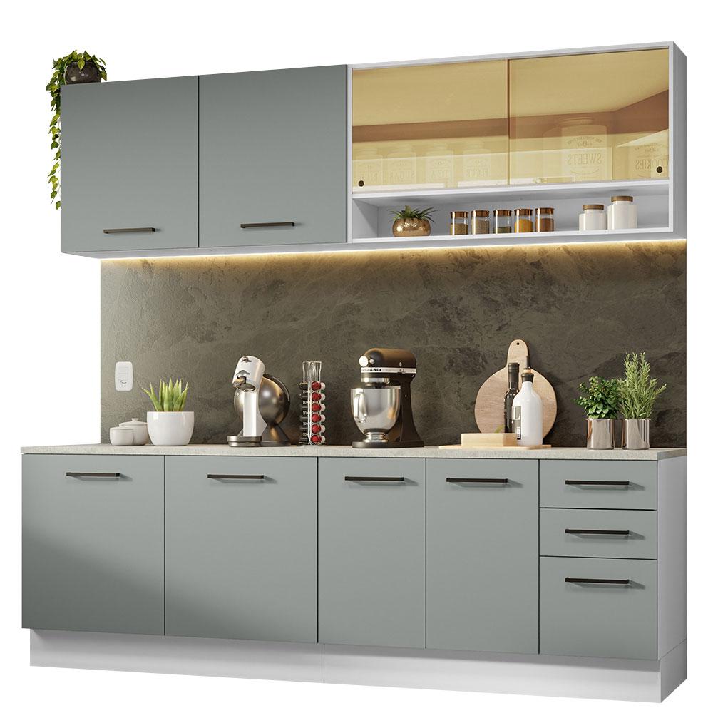 Foto 2 pulgar | Cocina Integral Completa Modular Madesa Agata 240cm Bg 01