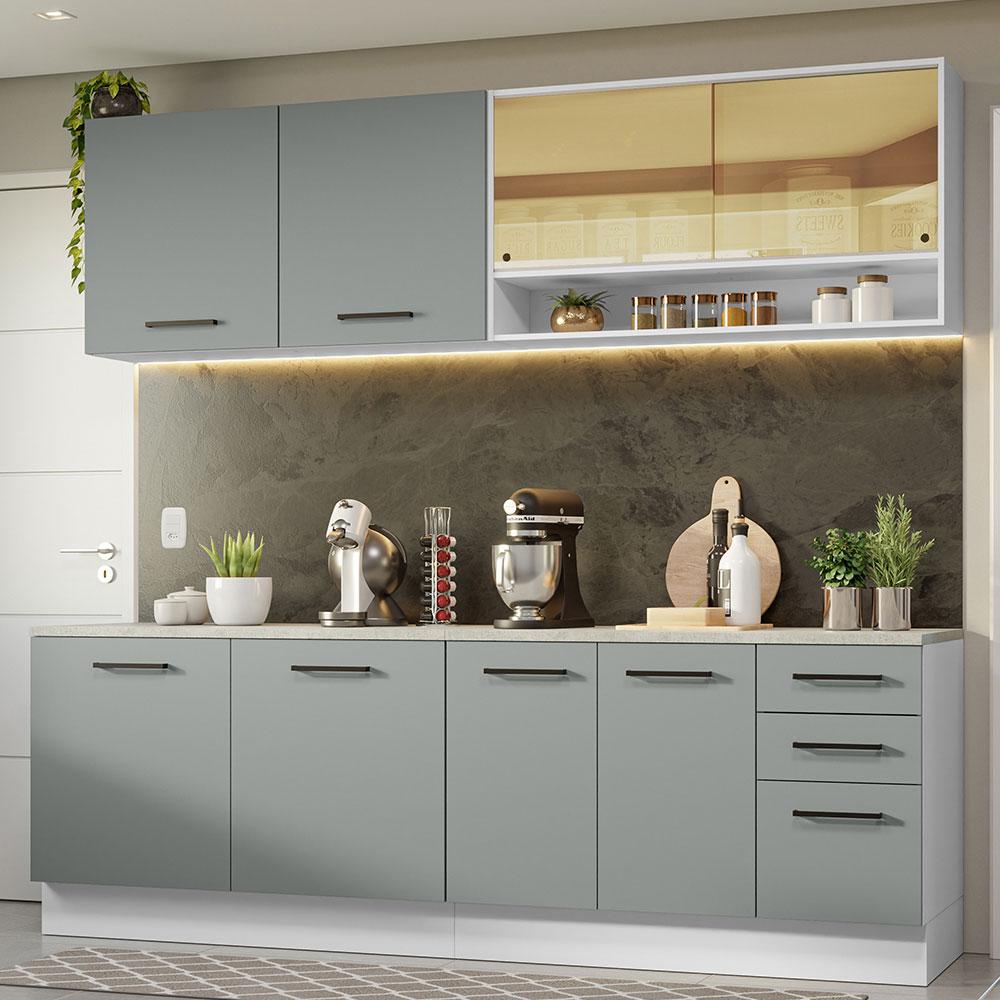 Foto 3 pulgar | Cocina Integral Completa Modular Madesa Agata 240cm Bg 01