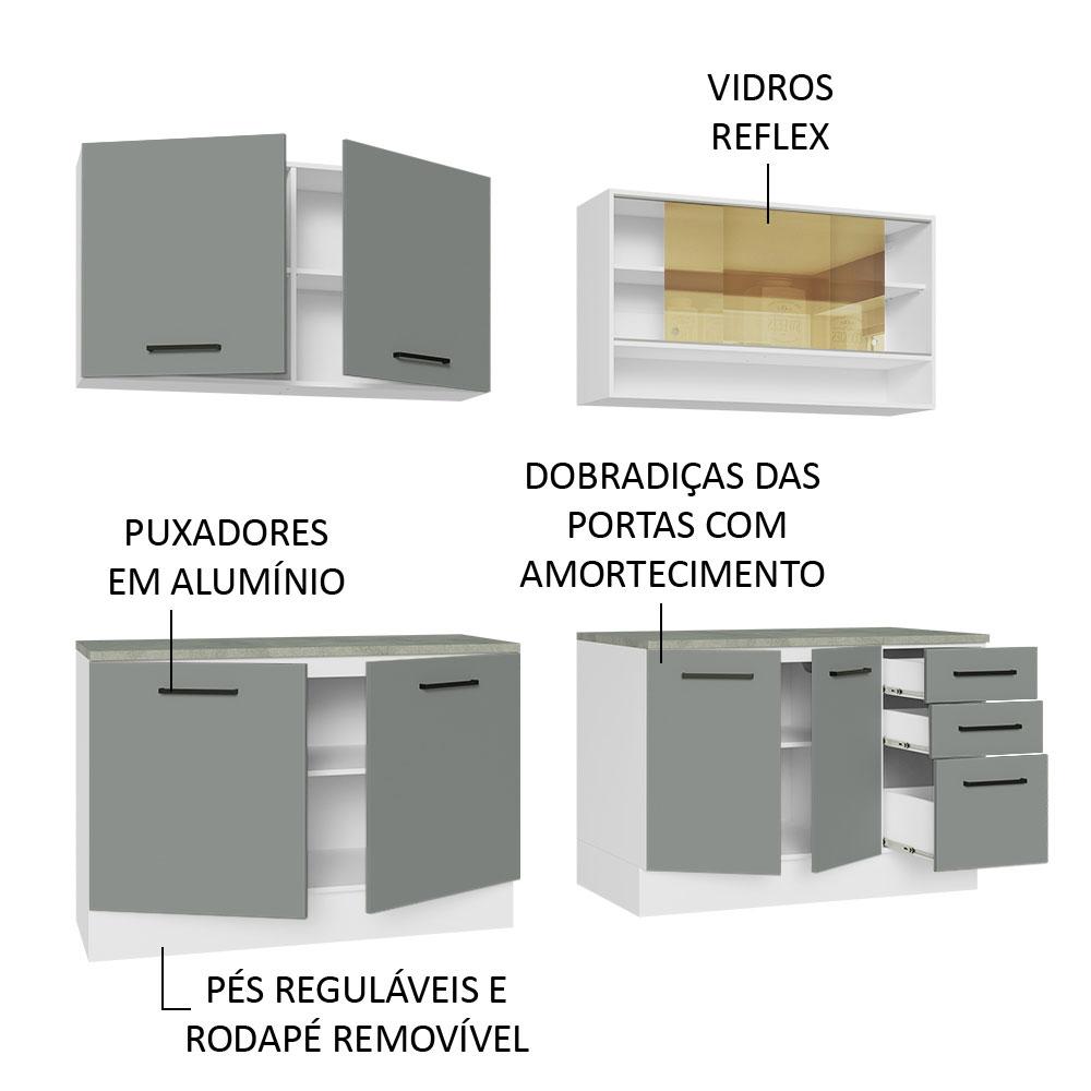 Foto 5 pulgar | Cocina Integral Completa Modular Madesa Agata 240cm Bg 01