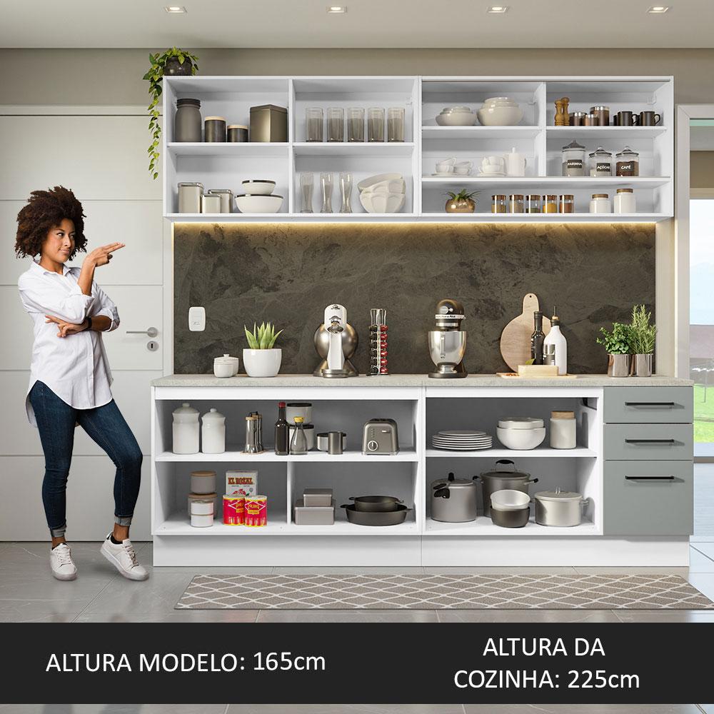 Foto 6 pulgar | Cocina Integral Completa Modular Madesa Agata 240cm Bg 01