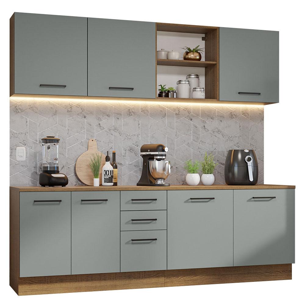 Foto 2 pulgar | Cocina Integral Completa Modular Madesa Agata 240cm Mg 02