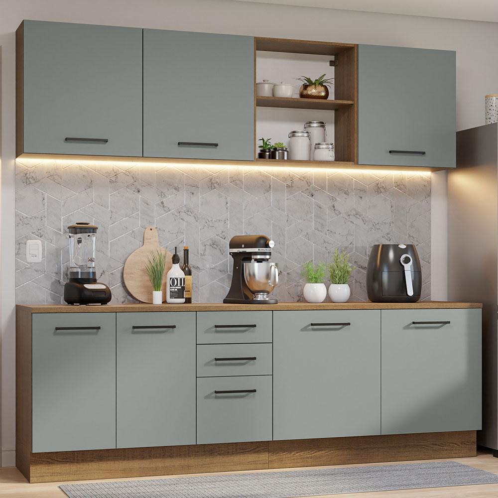 Foto 3 pulgar | Cocina Integral Completa Modular Madesa Agata 240cm Mg 02