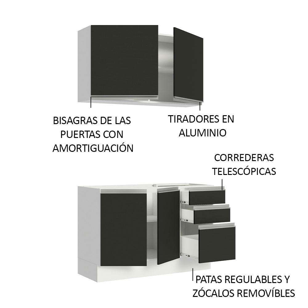 Foto 4 | Cocina Integral Completa Modular Madesa Glamy 120cm Bn 03